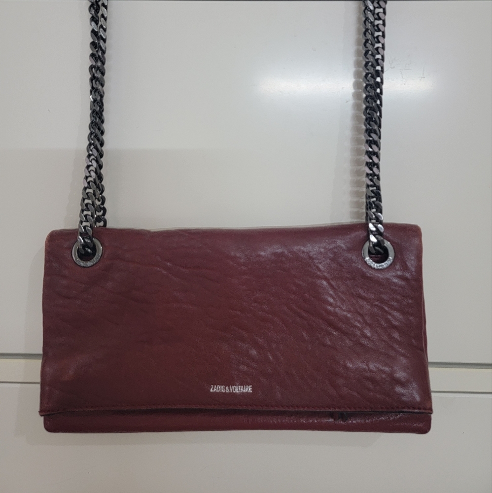 Zadig & Voltaire hardrock bubble clutch bag